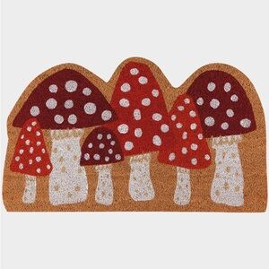 Tilly's Red and White Mushroom Door Mat